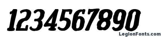 CreditValleyInk Italic Font, Number Fonts
