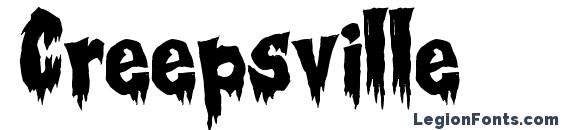 Creepsville font, free Creepsville font, preview Creepsville font