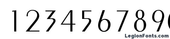 Creme SSi Light Font, Number Fonts