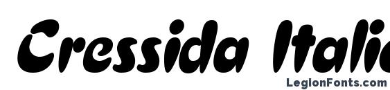 Шрифт Cressida Italic, Модные шрифты