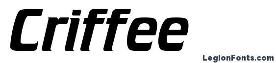 шрифт Criffee, бесплатный шрифт Criffee, предварительный просмотр шрифта Criffee