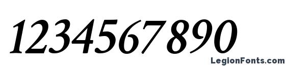 Crimson Semibold Italic Font, Number Fonts
