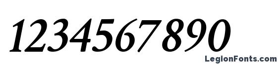 Crimson Text Semibold Italic Font, Number Fonts