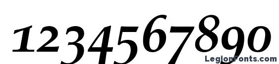 Criteria SSi Bold Italic Old Style Figures Font, Number Fonts