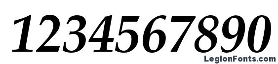 Criteria SSi Bold Italic Font, Number Fonts