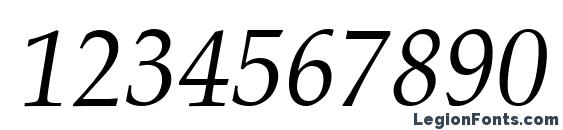 Criteria SSi Italic Font, Number Fonts