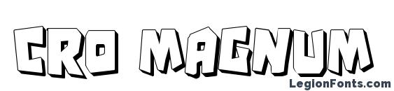 Cro Magnum Condensed Shadow Font