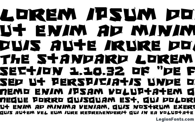 specimens Cro Magnum Jagged font, sample Cro Magnum Jagged font, an example of writing Cro Magnum Jagged font, review Cro Magnum Jagged font, preview Cro Magnum Jagged font, Cro Magnum Jagged font