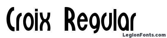 Croix Regular font, free Croix Regular font, preview Croix Regular font