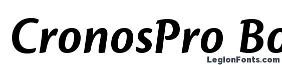CronosPro BoldDispIt font, free CronosPro BoldDispIt font, preview CronosPro BoldDispIt font