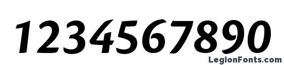 CronosPro BoldIt Font, Number Fonts