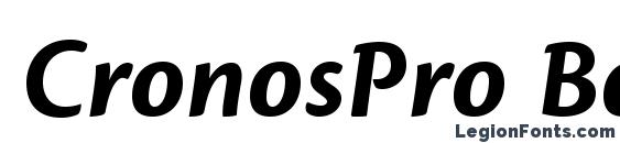 CronosPro BoldIt font, free CronosPro BoldIt font, preview CronosPro BoldIt font