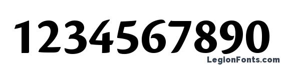 CronosPro BoldSubh Font, Number Fonts
