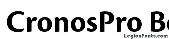 CronosPro BoldSubh font, free CronosPro BoldSubh font, preview CronosPro BoldSubh font