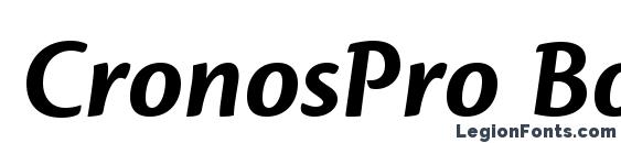CronosPro BoldSubhIt font, free CronosPro BoldSubhIt font, preview CronosPro BoldSubhIt font