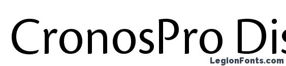 CronosPro Disp font, free CronosPro Disp font, preview CronosPro Disp font