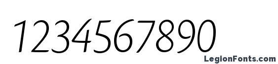 CronosPro LtDispIt Font, Number Fonts