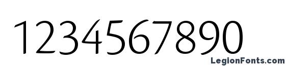 CronosPro LtSubh Font, Number Fonts