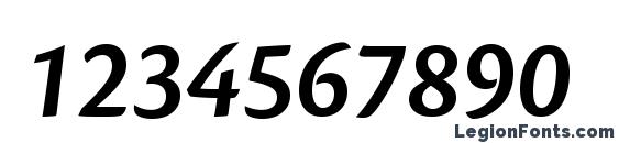 CronosPro SemiboldIt Font, Number Fonts