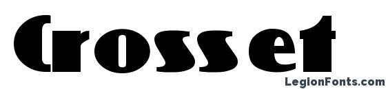 Crosset Font