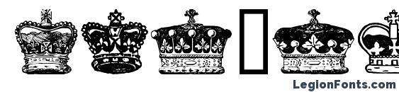 crowns and coronets font, free crowns and coronets font, preview crowns and coronets font