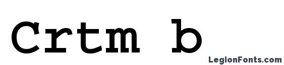 шрифт Crtm b, бесплатный шрифт Crtm b, предварительный просмотр шрифта Crtm b