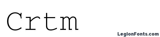 Crtm font, free Crtm font, preview Crtm font