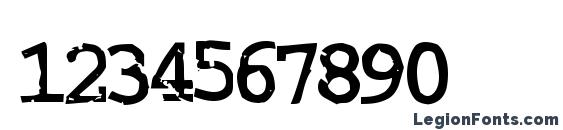 Crud Regular Font, Number Fonts