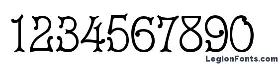 Cruickshank Font, Number Fonts
