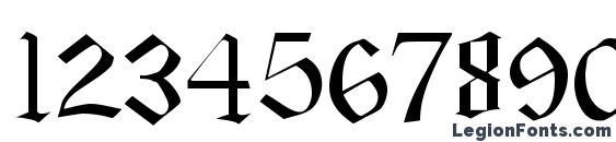 CrusaderGothic Font, Number Fonts