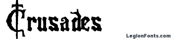 шрифт Crusades, бесплатный шрифт Crusades, предварительный просмотр шрифта Crusades
