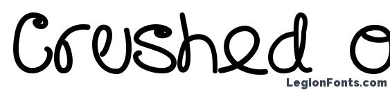 Crushed out girl sharpie font, free Crushed out girl sharpie font, preview Crushed out girl sharpie font