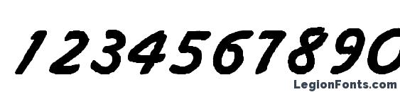 Crusiee Normal Font, Number Fonts