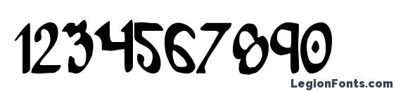 Cry Uncial Condensed Font, Number Fonts