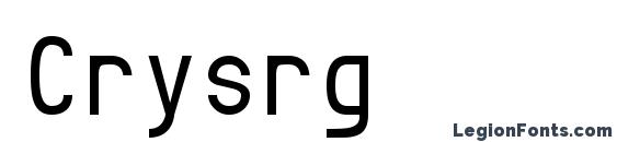 Crysrg font, free Crysrg font, preview Crysrg font