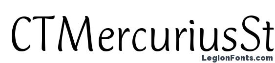 CTMercuriusStd Light font, free CTMercuriusStd Light font, preview CTMercuriusStd Light font