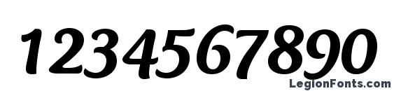 CTMercuriusStd MediumItalic Font, Number Fonts