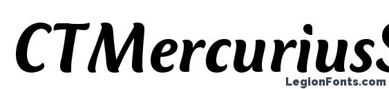 CTMercuriusStd MediumItalic Font