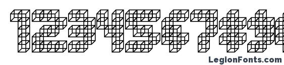Cube toss Font, Number Fonts
