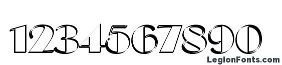 Cucchiarella Normal Font, Number Fonts
