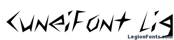 CuneiFont Light font, free CuneiFont Light font, preview CuneiFont Light font
