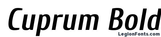 Cuprum Bold Italic Font, Russian Fonts