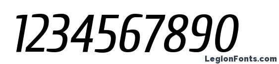 Cuprum Italic Font, Number Fonts