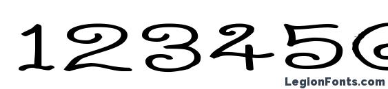 Curlmudgeon Wideside Font, Number Fonts