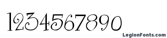 Curly cue Font, Number Fonts