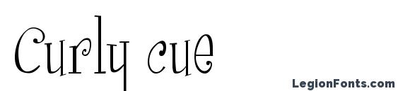 Curly cue Font