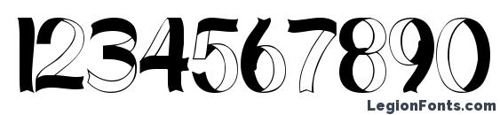 Curlyribbons Font, Number Fonts