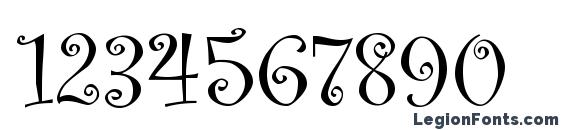 Curlz MT Font, Number Fonts