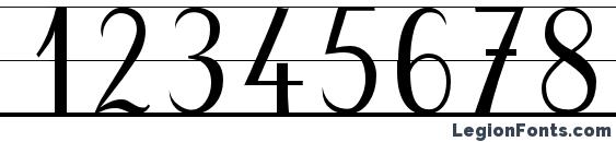 Cursif & lignes Font, Number Fonts