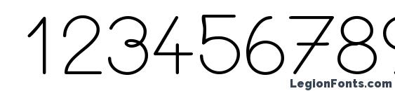 Cursivestandard Font, Number Fonts